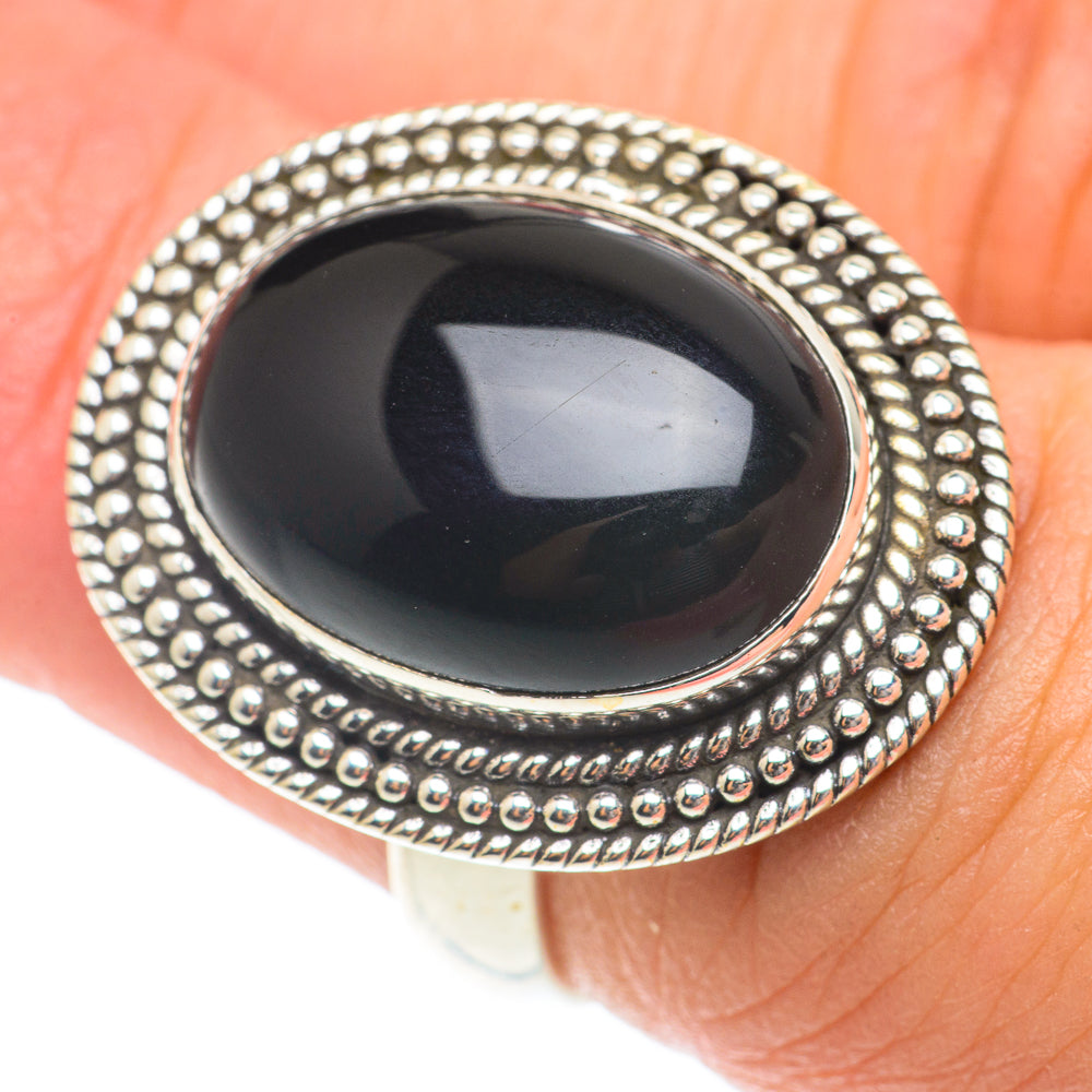 Black Onyx Rings handcrafted by Anasilvercos - RING65780