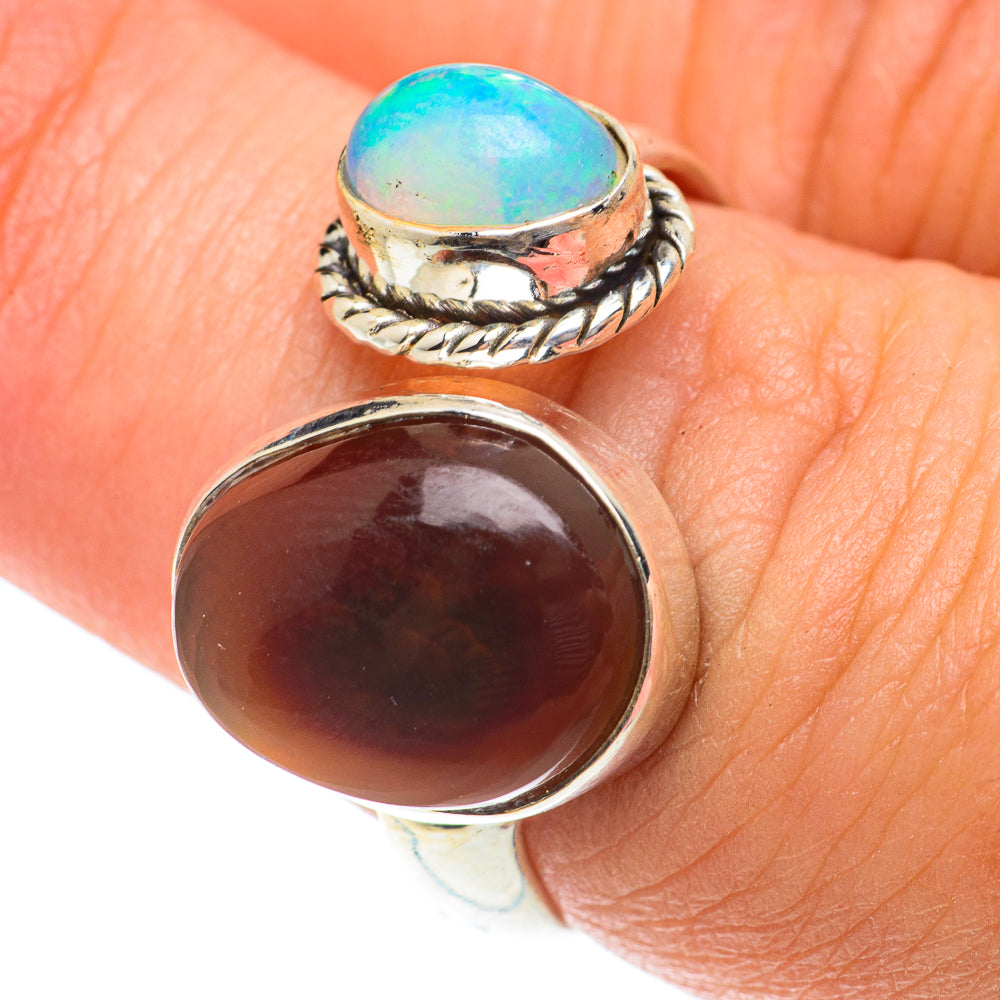 Mexican Fire Agate Rings handcrafted by Anasilvercos - RING65785