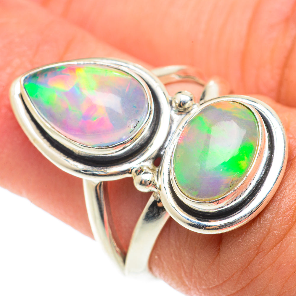 Ethiopian Opal Rings handcrafted by Anasilvercos - RING65787