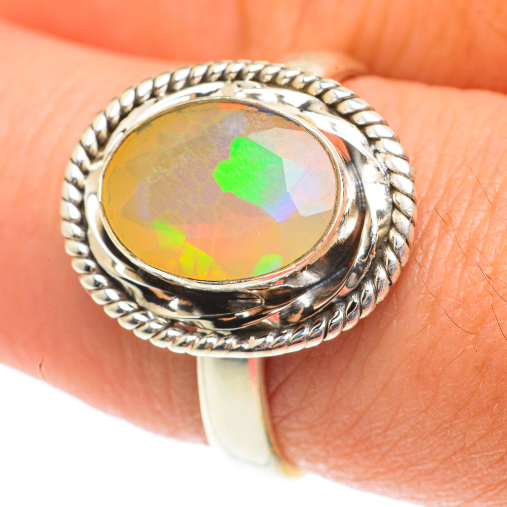 Ethiopian Opal Rings handcrafted by Anasilvercos - RING65811