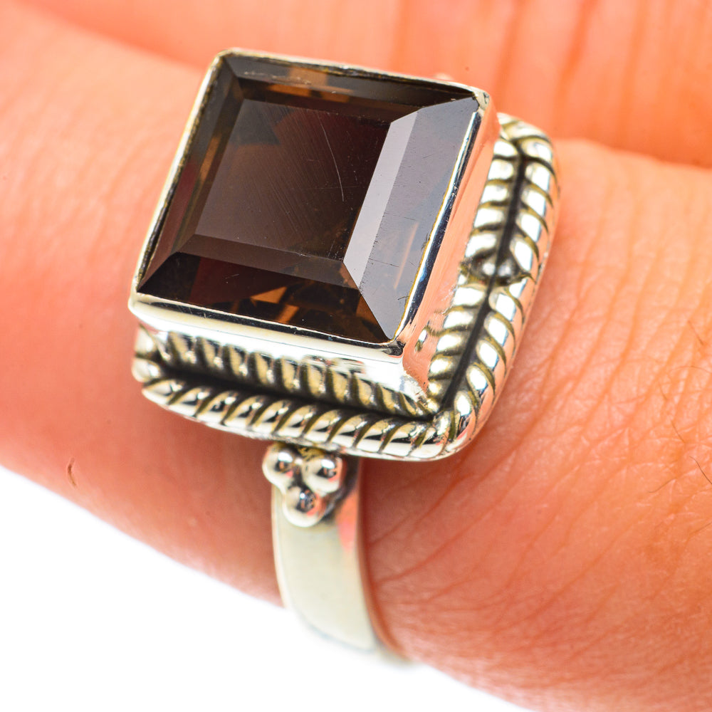 Smoky Quartz Rings handcrafted by Anasilvercos - RING65839