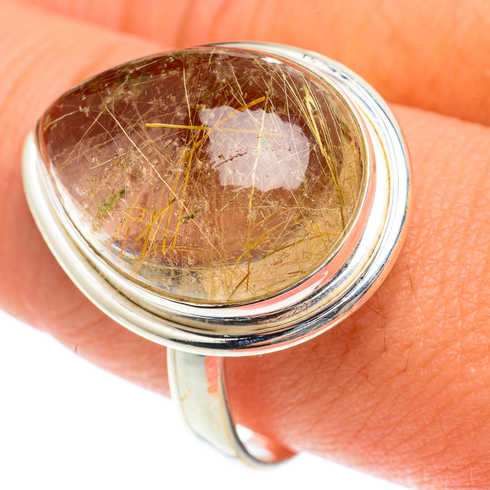 Rutilated Quartz Rings handcrafted by Anasilvercos - RING65846
