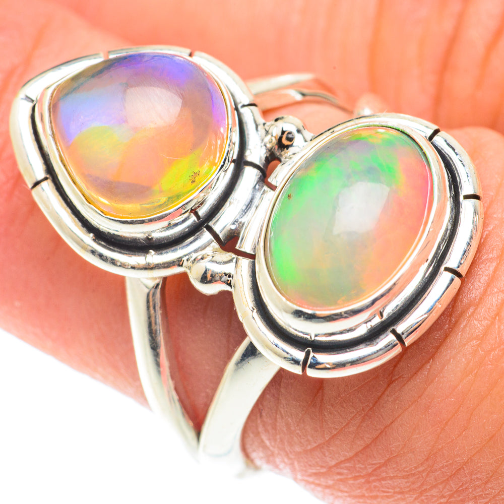 Ethiopian Opal Rings handcrafted by Anasilvercos - RING65851