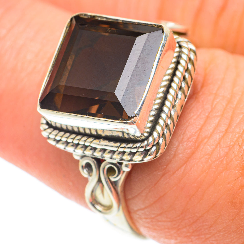 Smoky Quartz Rings handcrafted by Anasilvercos - RING65861