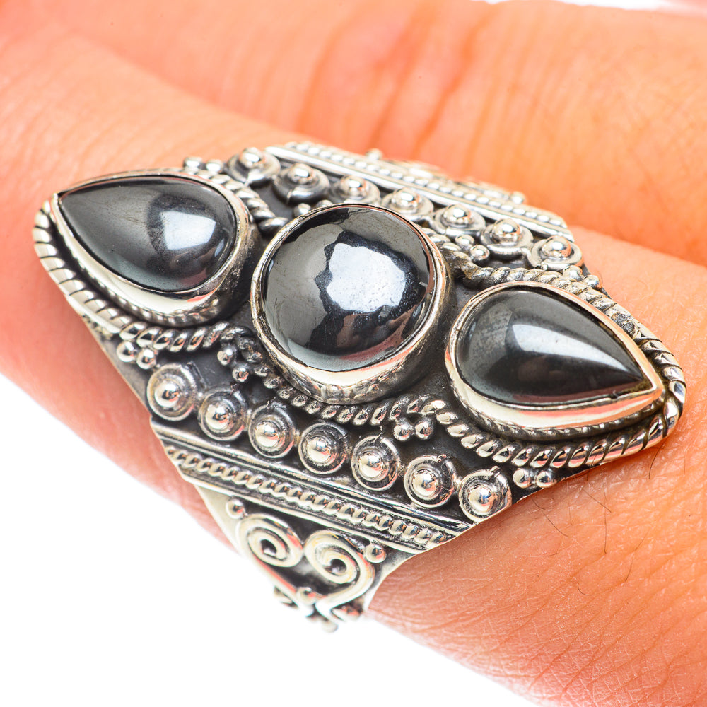 Hematite Rings handcrafted by Anasilvercos - RING65883
