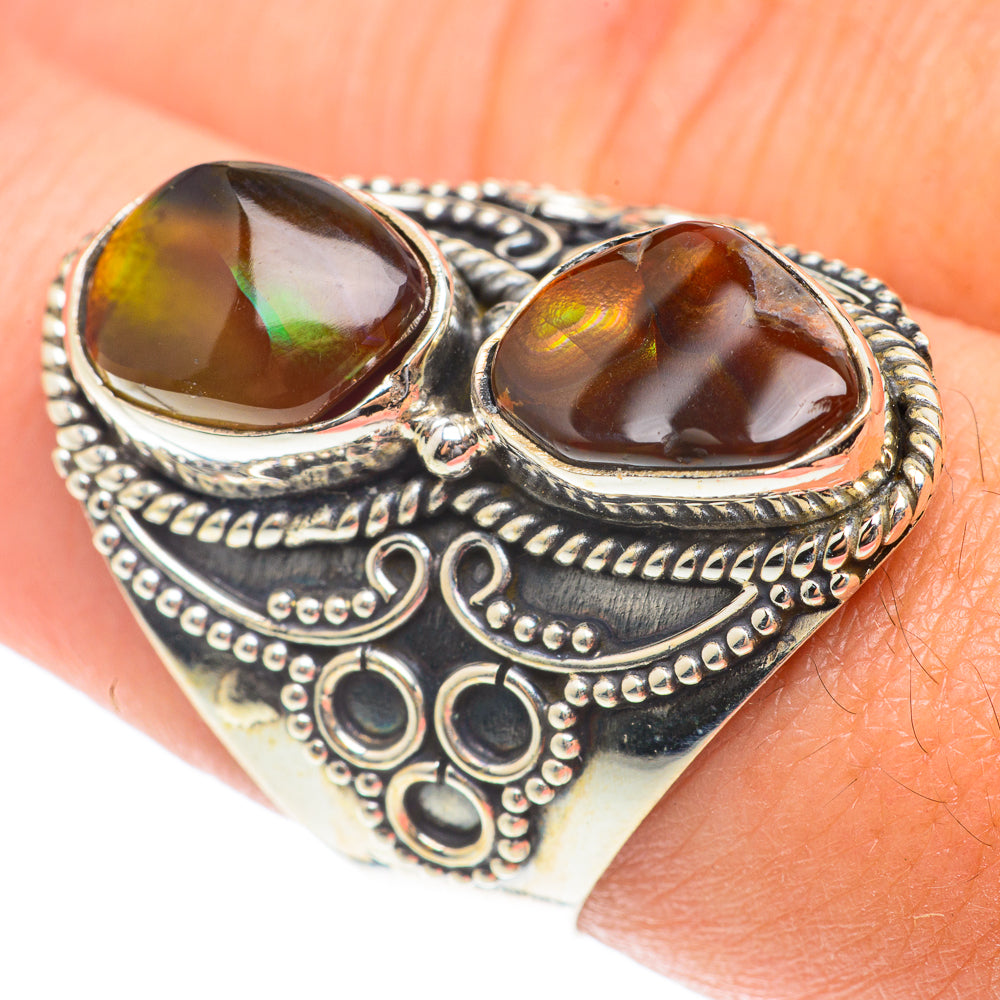 Mexican Fire Agate Rings handcrafted by Anasilvercos - RING65890