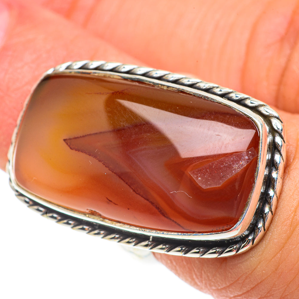 Botswana Agate Rings handcrafted by Anasilvercos - RING65896