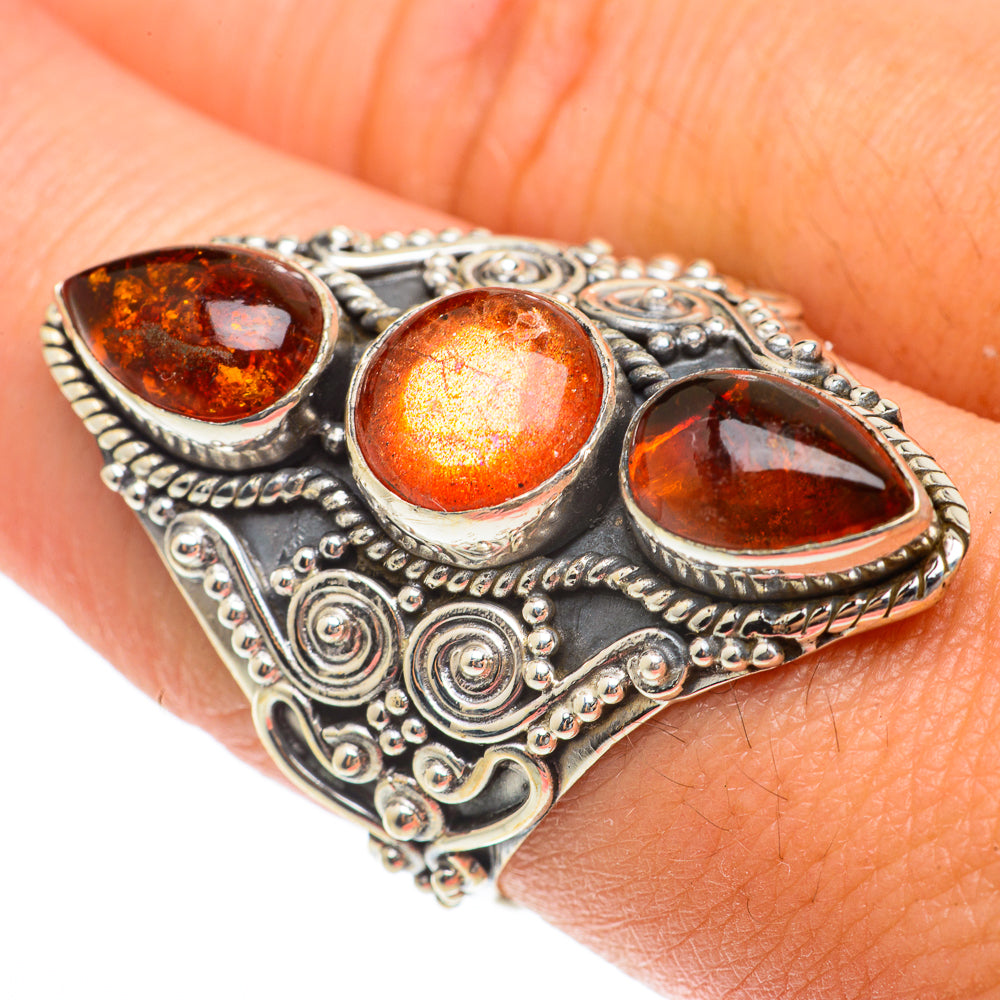 Sunstone Rings handcrafted by Anasilvercos - RING65897