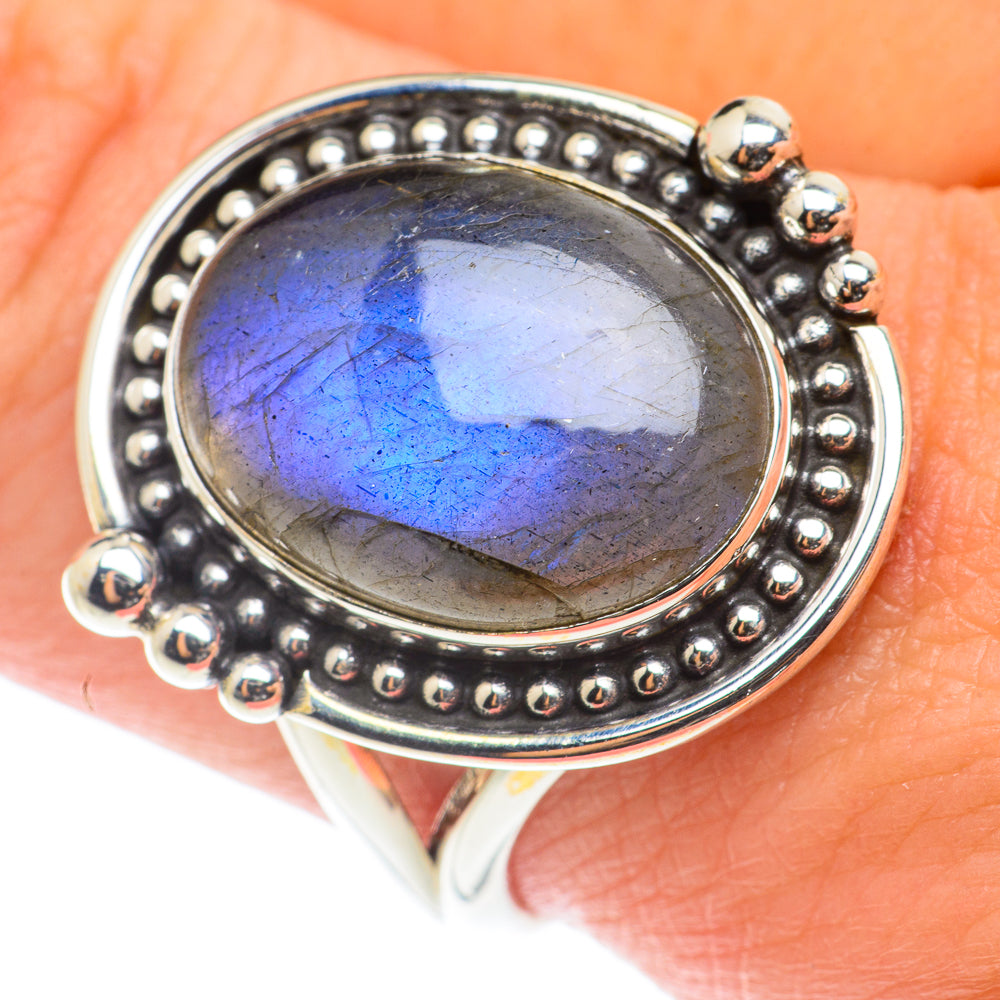Labradorite Rings handcrafted by Anasilvercos - RING65922