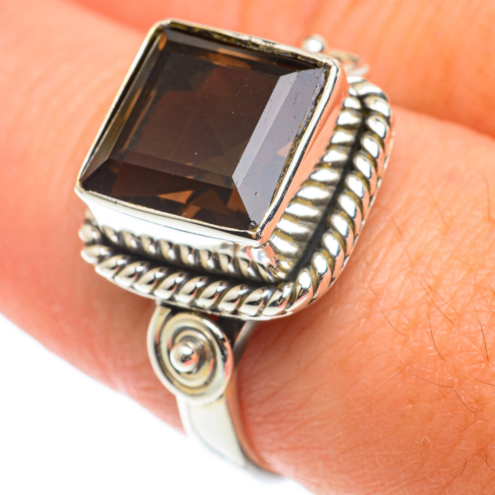 Smoky Quartz Rings handcrafted by Anasilvercos - RING65928