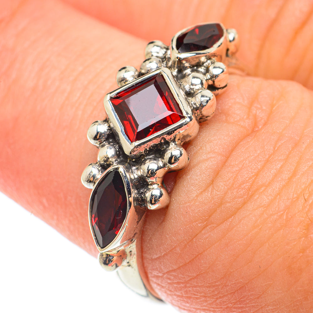 Garnet Rings handcrafted by Anasilvercos - RING65935