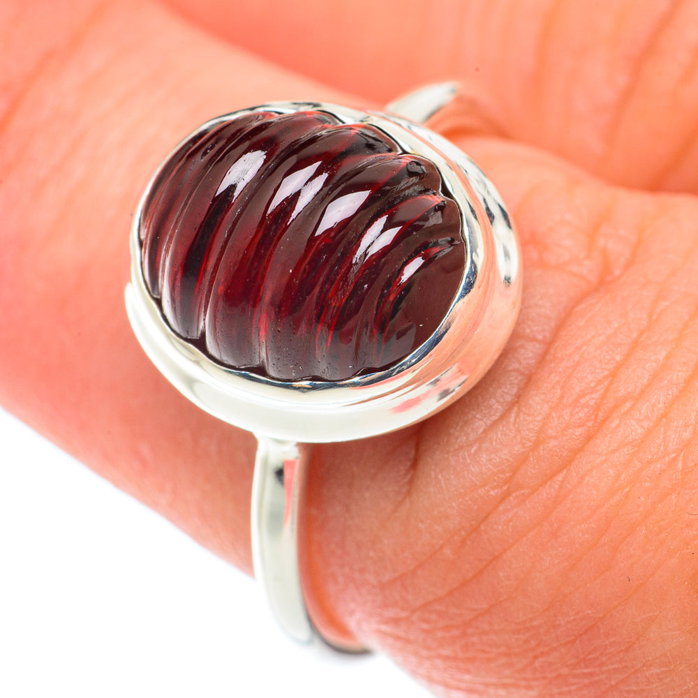 Garnet Rings handcrafted by Anasilvercos - RING65936