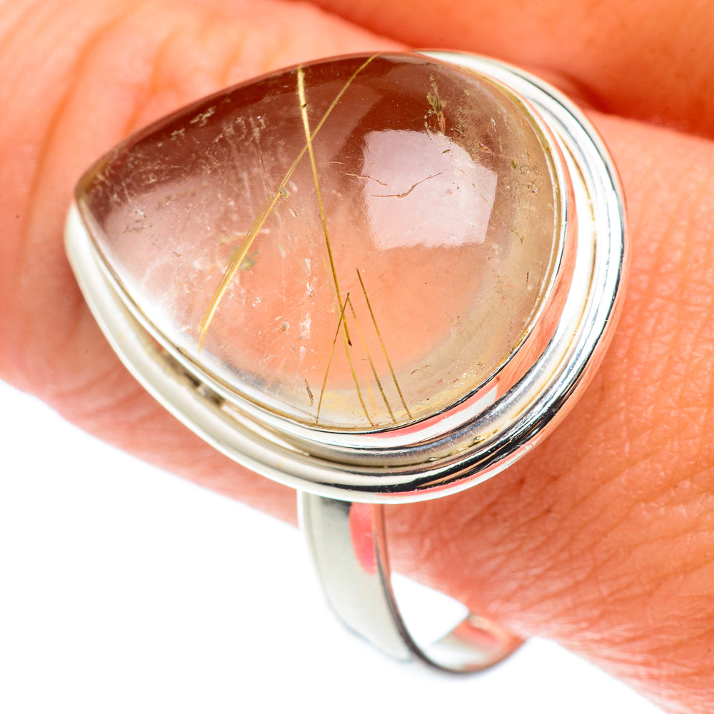 Rutilated Quartz Rings handcrafted by Anasilvercos - RING65942