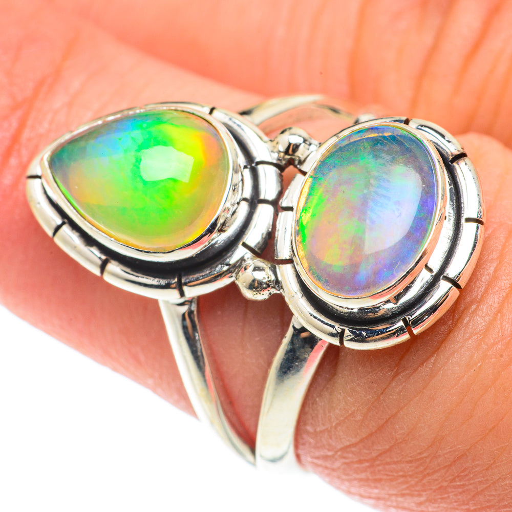 Ethiopian Opal Rings handcrafted by Anasilvercos - RING65950