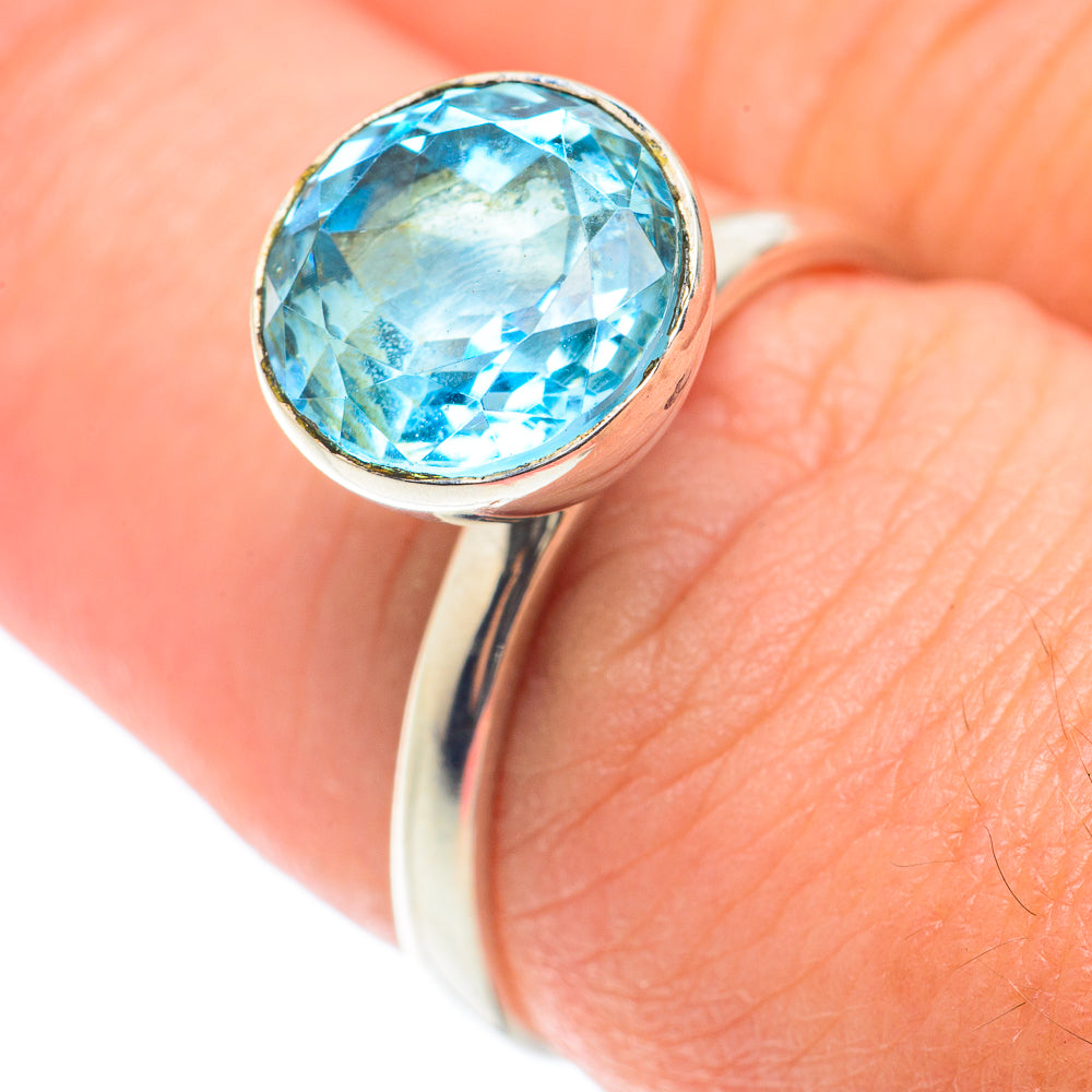 Blue Topaz Rings handcrafted by Anasilvercos - RING65955