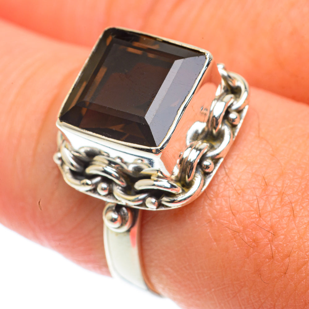 Smoky Quartz Rings handcrafted by Anasilvercos - RING65963
