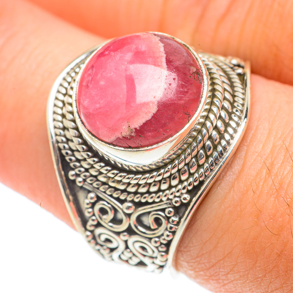 Rhodochrosite Rings handcrafted by Anasilvercos - RING65967