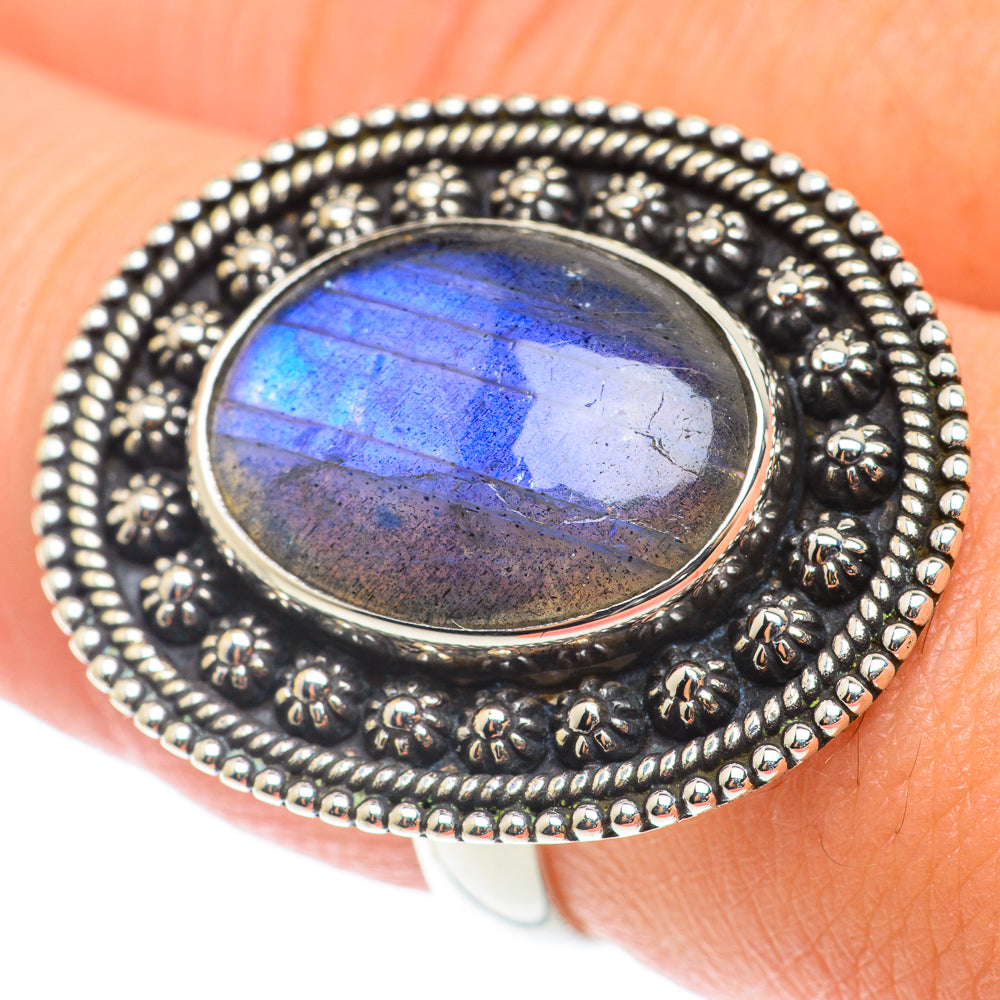 Labradorite Rings handcrafted by Anasilvercos - RING65982