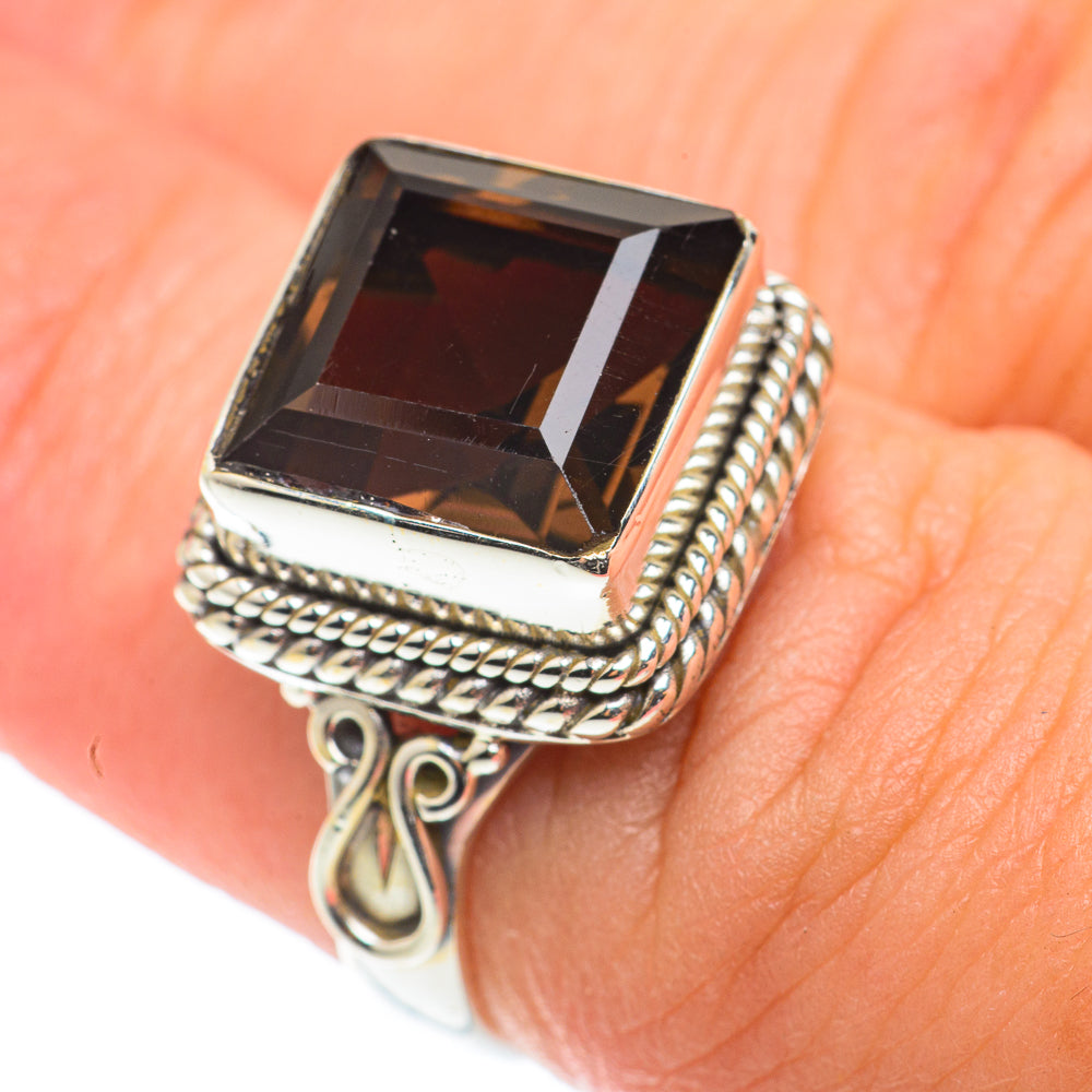 Smoky Quartz Rings handcrafted by Anasilvercos - RING65989