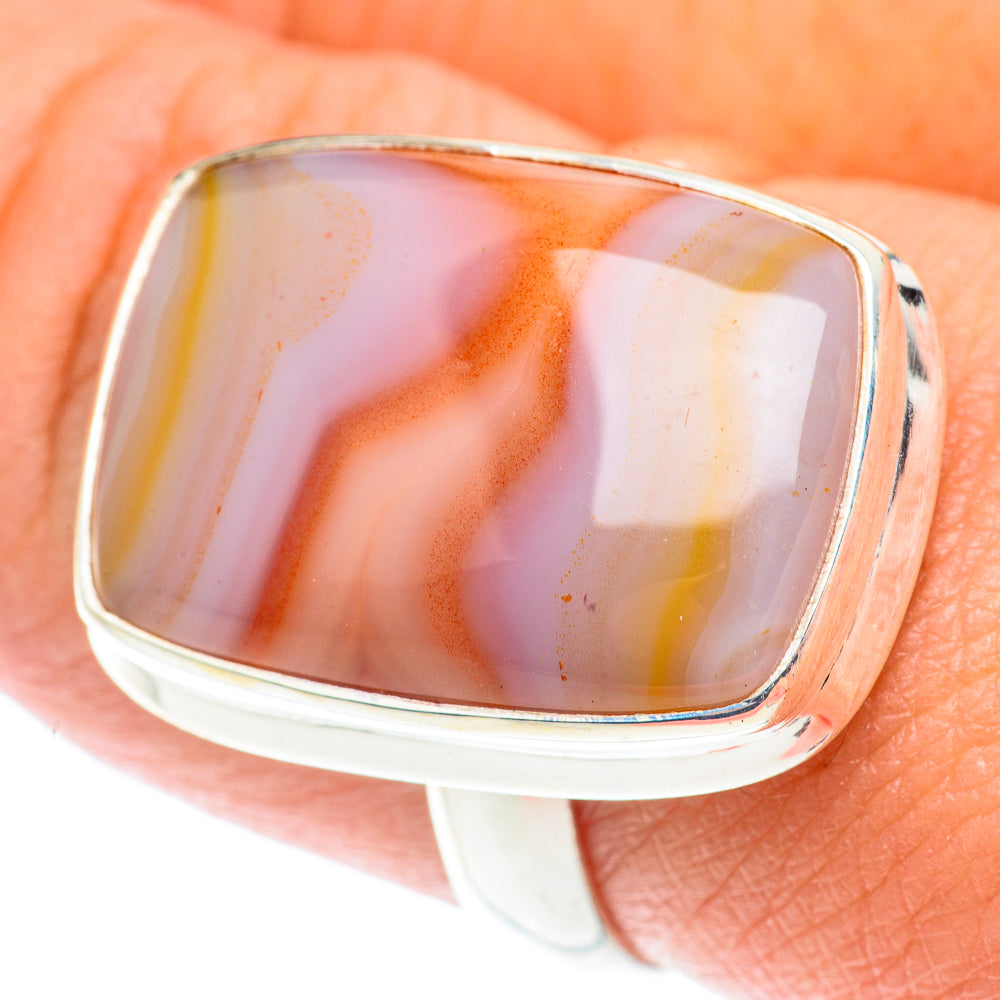 Botswana Agate Rings handcrafted by Anasilvercos - RING65991