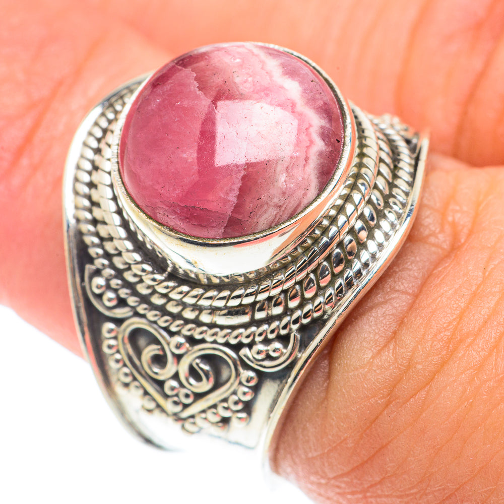 Rhodochrosite Rings handcrafted by Anasilvercos - RING65993