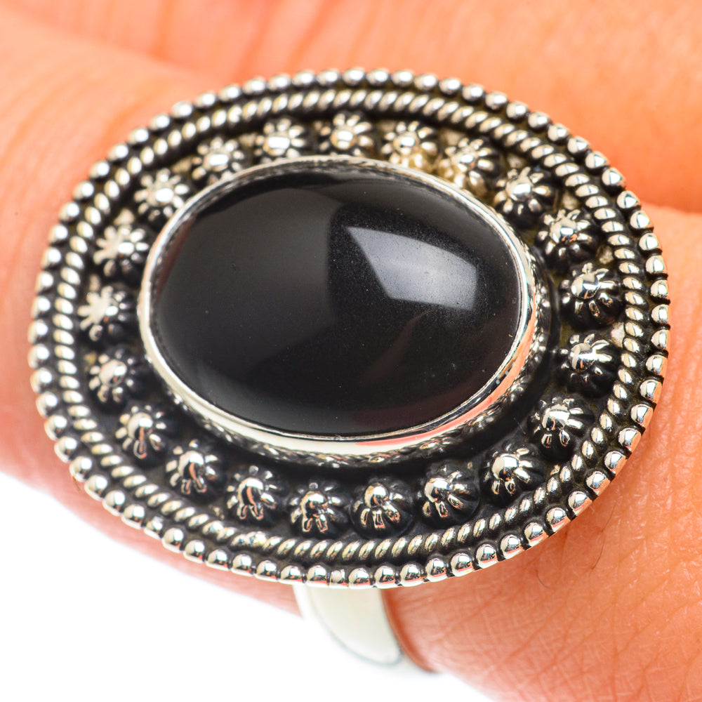 Black Onyx Rings handcrafted by Anasilvercos - RING66001