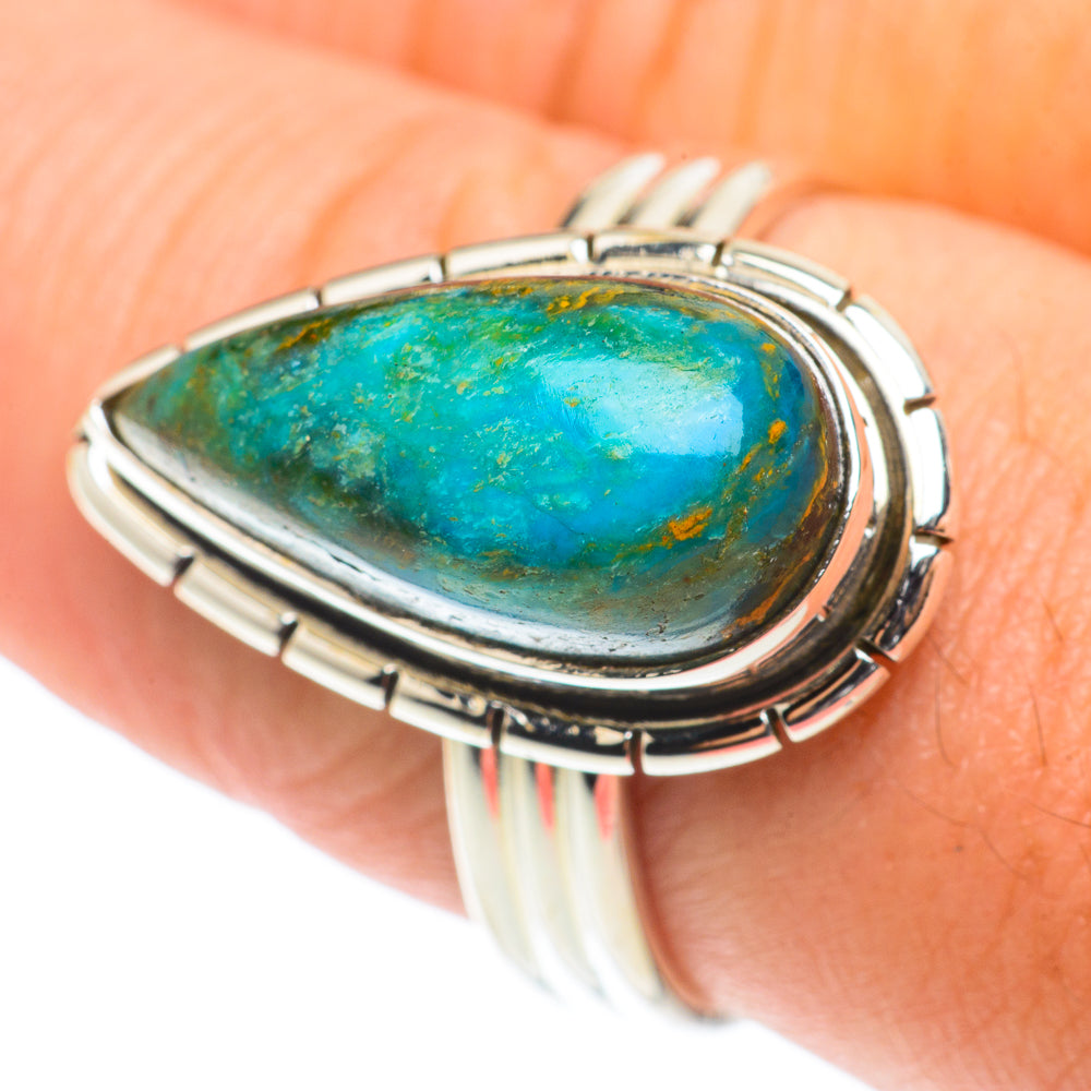 Chrysocolla Rings handcrafted by Anasilvercos - RING66011