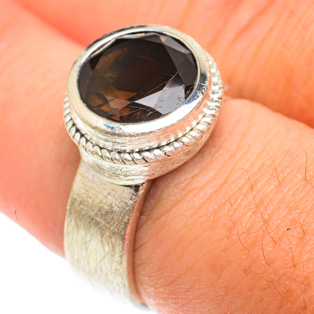 Smoky Quartz Rings handcrafted by Anasilvercos - RING66018