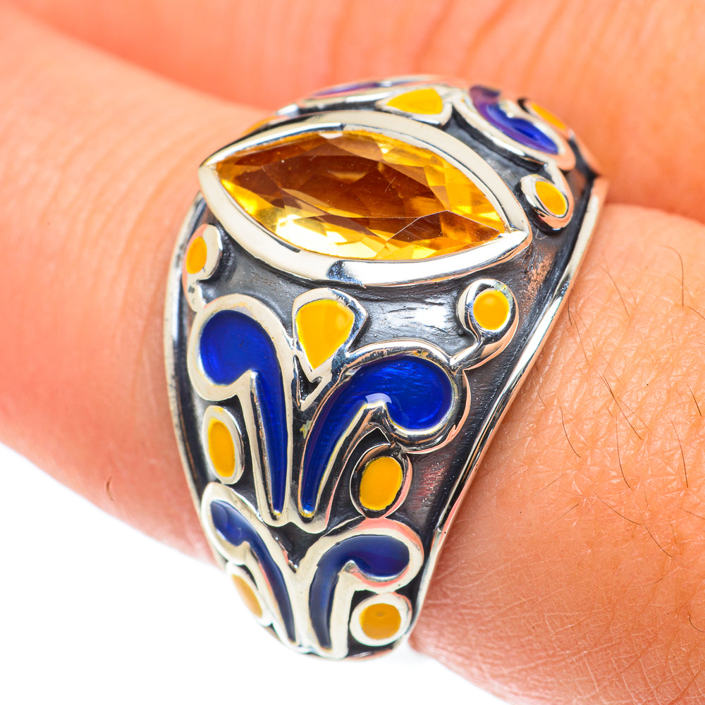 Citrine Rings handcrafted by Anasilvercos - RING66034