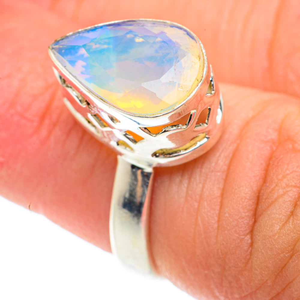 Ethiopian Opal Rings handcrafted by Anasilvercos - RING66035