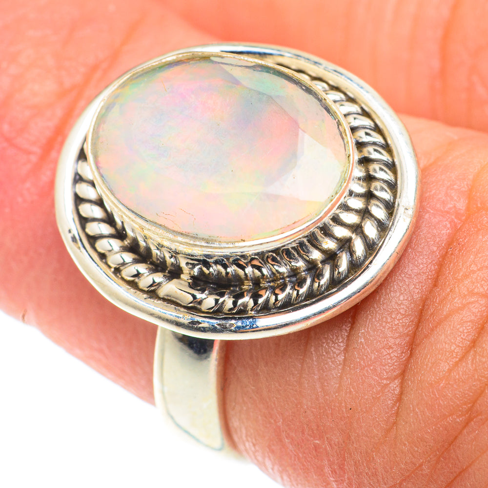 Ethiopian Opal Rings handcrafted by Anasilvercos - RING66059