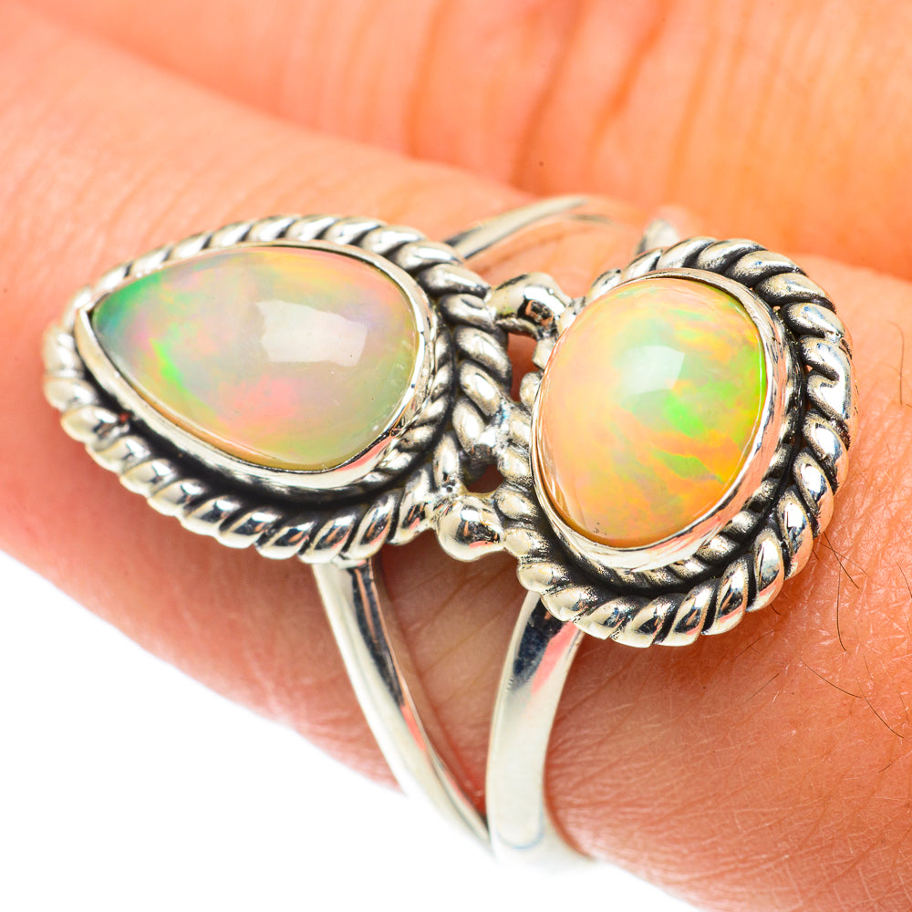 Ethiopian Opal Rings handcrafted by Anasilvercos - RING66060