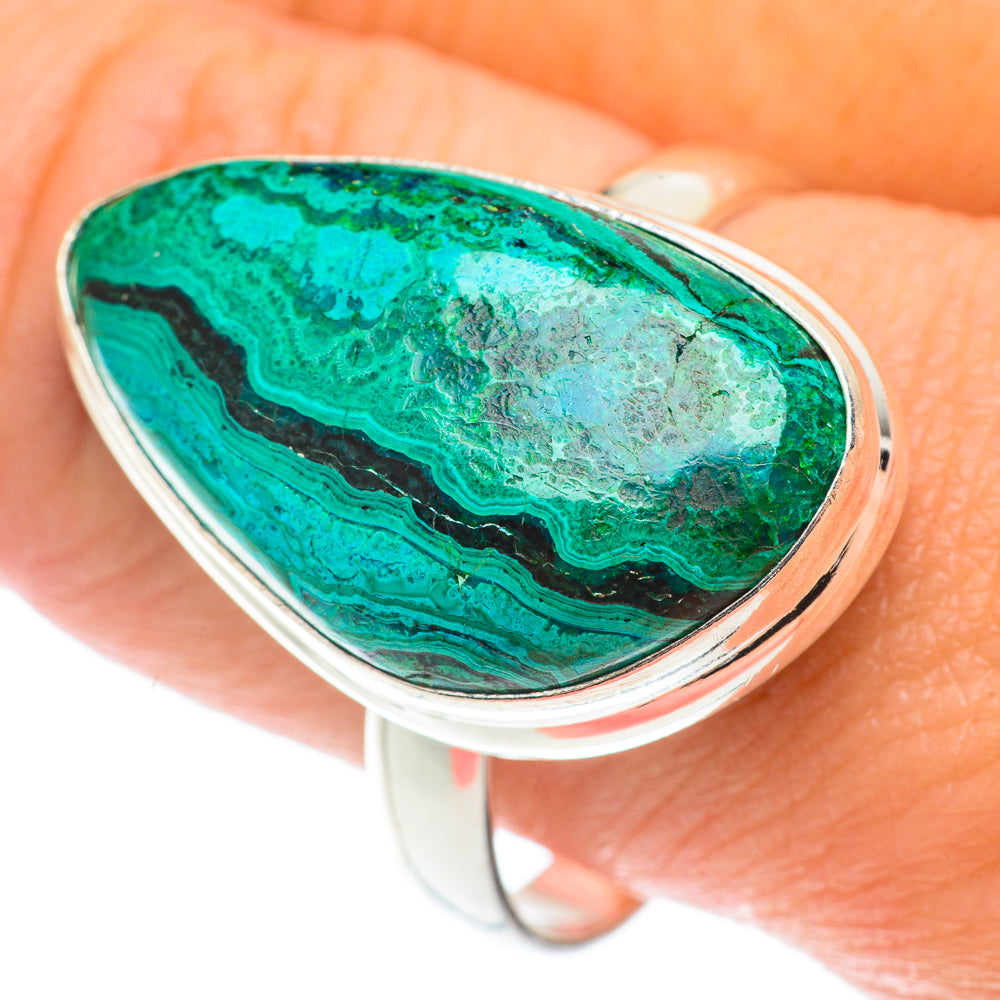 Chrysocolla Rings handcrafted by Anasilvercos - RING66065