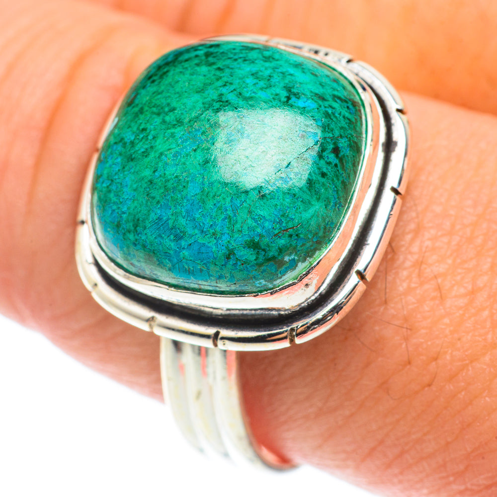 Chrysocolla Rings handcrafted by Anasilvercos - RING66066
