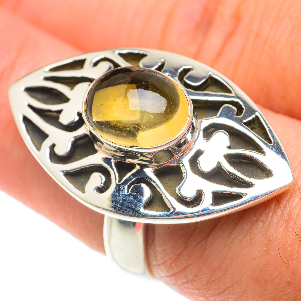 Citrine Rings handcrafted by Anasilvercos - RING66072