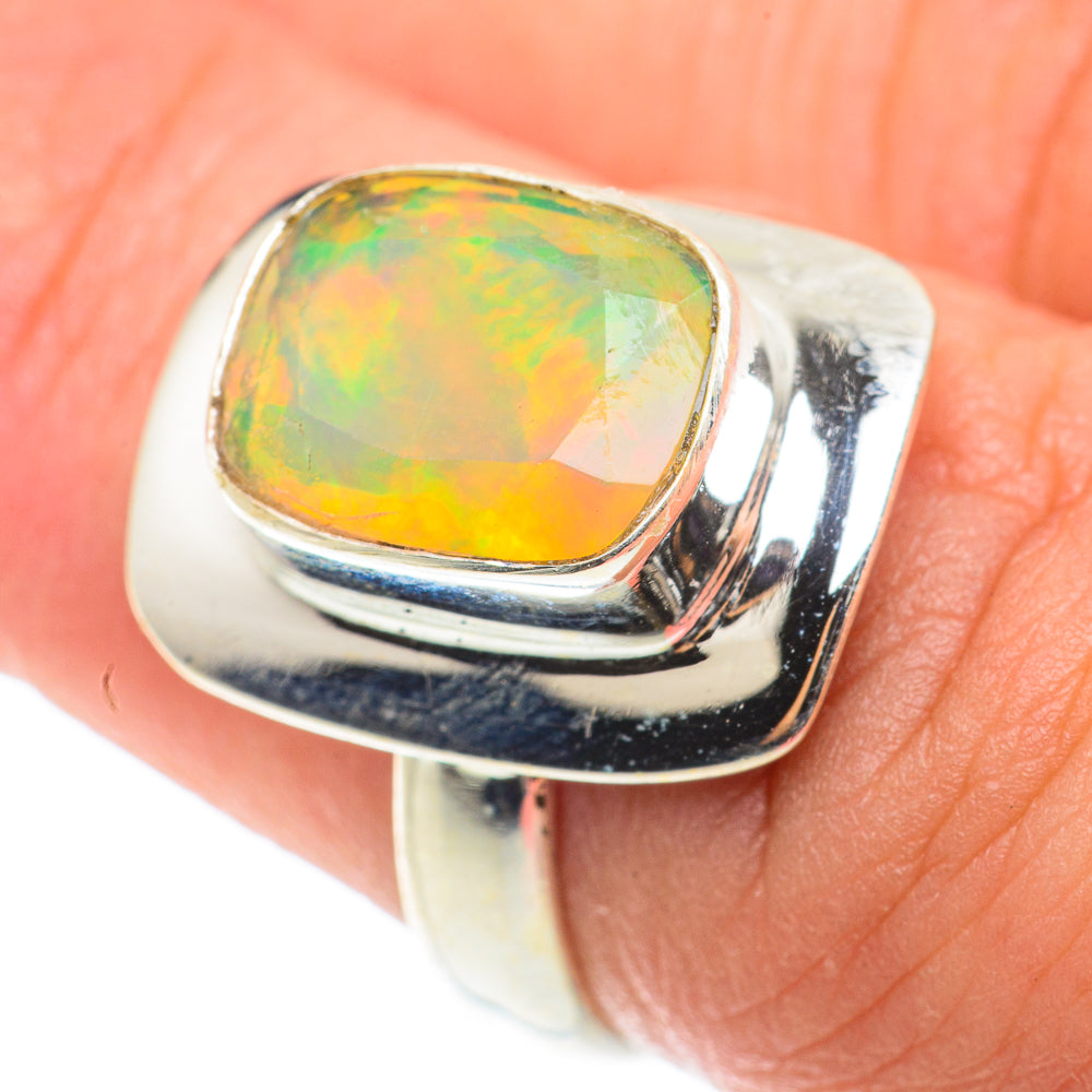 Ethiopian Opal Rings handcrafted by Anasilvercos - RING66088
