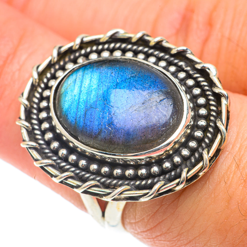 Labradorite Rings handcrafted by Anasilvercos - RING66090