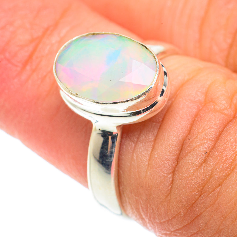 Ethiopian Opal Rings handcrafted by Anasilvercos - RING66111