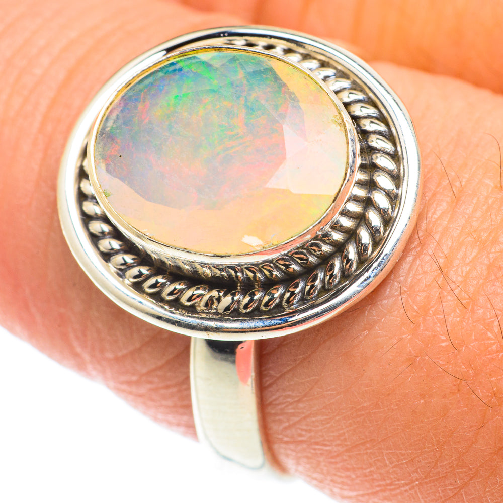 Ethiopian Opal Rings handcrafted by Anasilvercos - RING66112