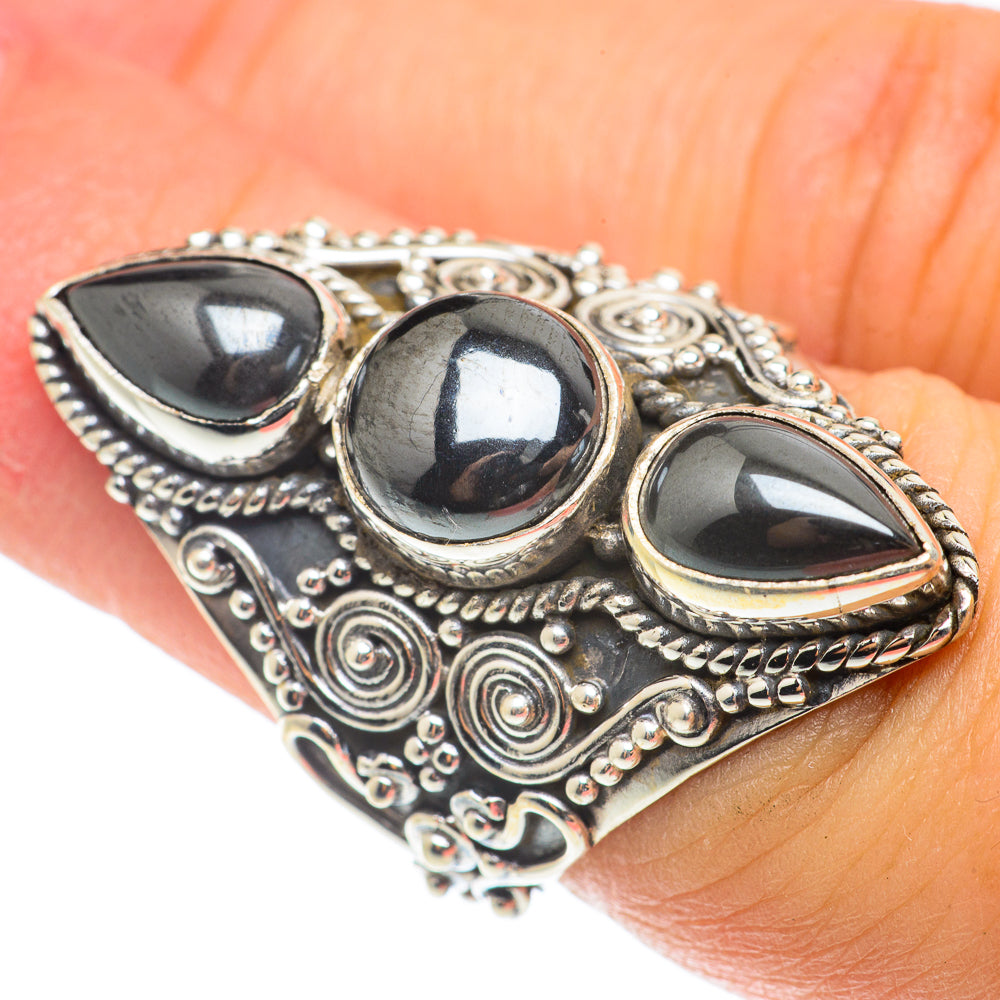 Hematite Rings handcrafted by Anasilvercos - RING66138