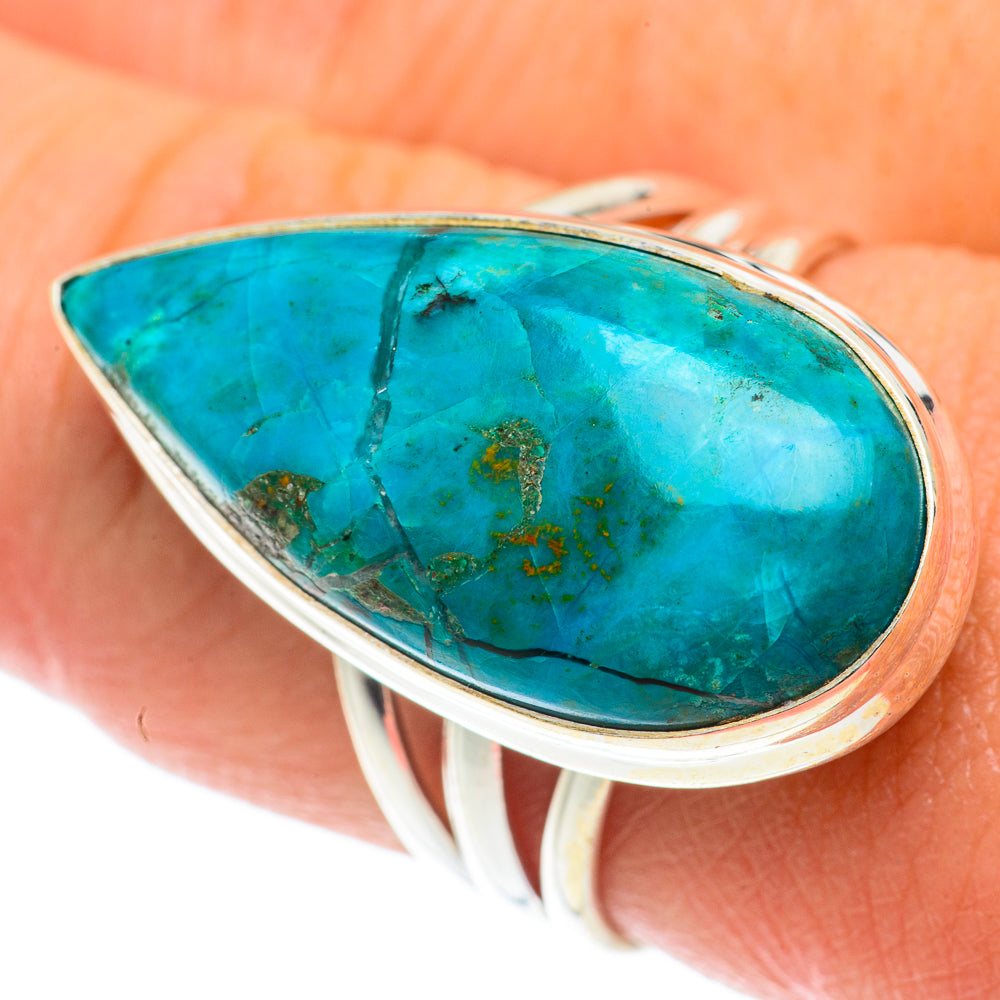 Chrysocolla Rings handcrafted by Anasilvercos - RING66144