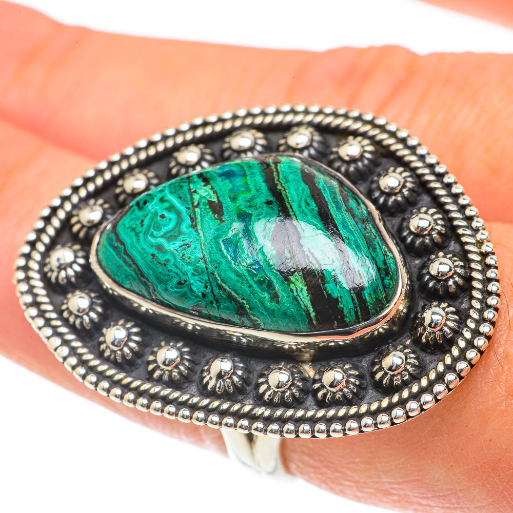 Chrysocolla Rings handcrafted by Anasilvercos - RING66147