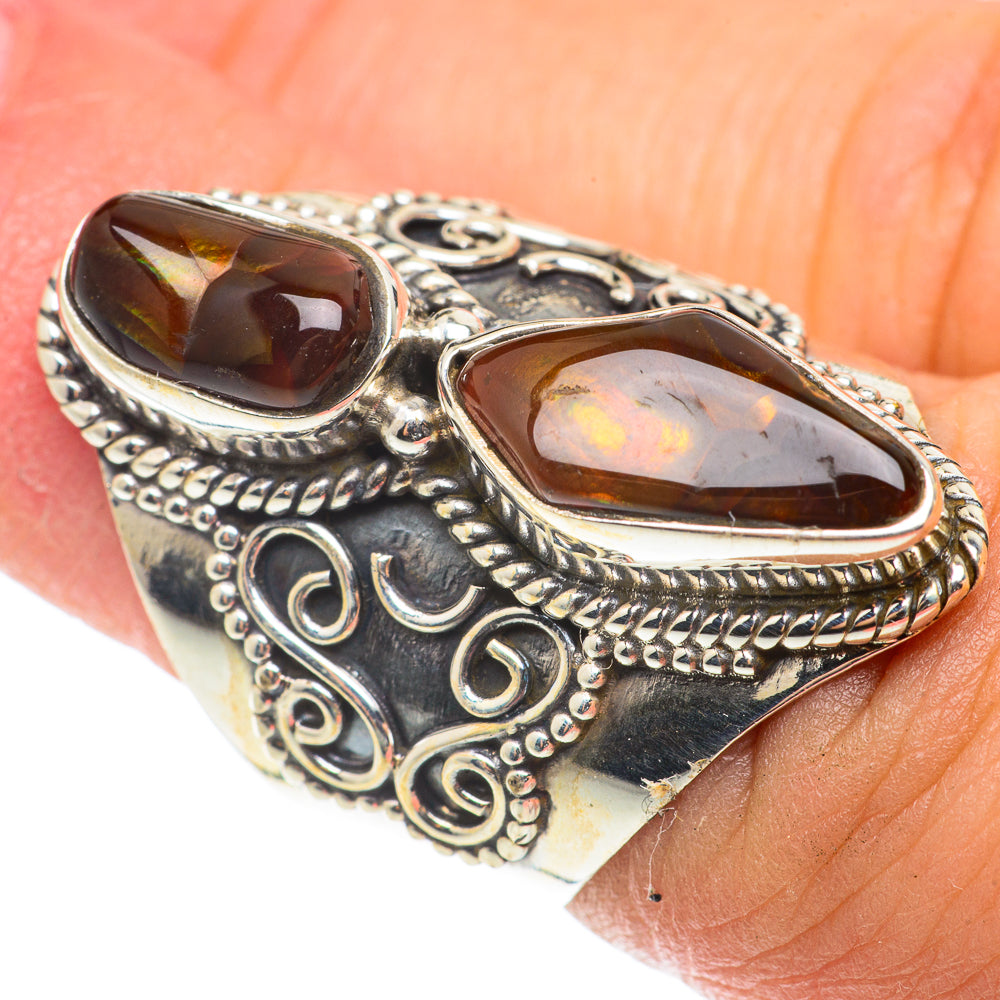Mexican Fire Agate Rings handcrafted by Anasilvercos - RING66148