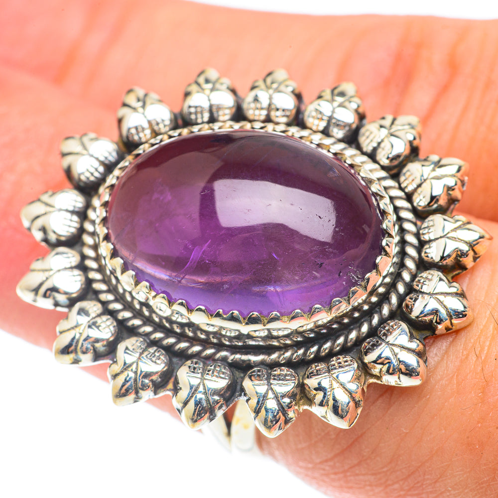 Amethyst Rings handcrafted by Anasilvercos - RING66156
