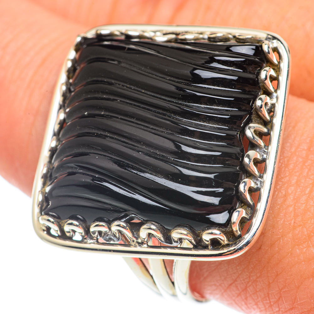 Black Onyx Rings handcrafted by Anasilvercos - RING66163