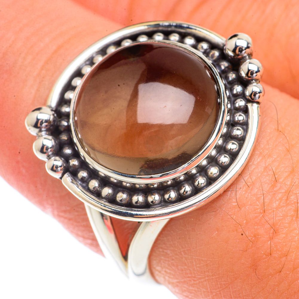 Smoky Quartz Rings handcrafted by Anasilvercos - RING66187