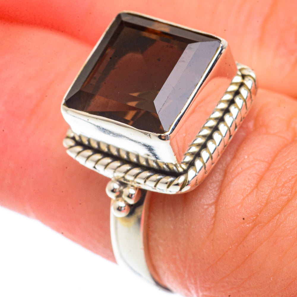 Smoky Quartz Rings handcrafted by Anasilvercos - RING66188