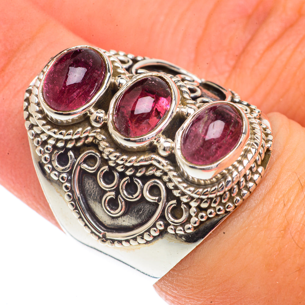 Pink Tourmaline Rings handcrafted by Anasilvercos - RING66192