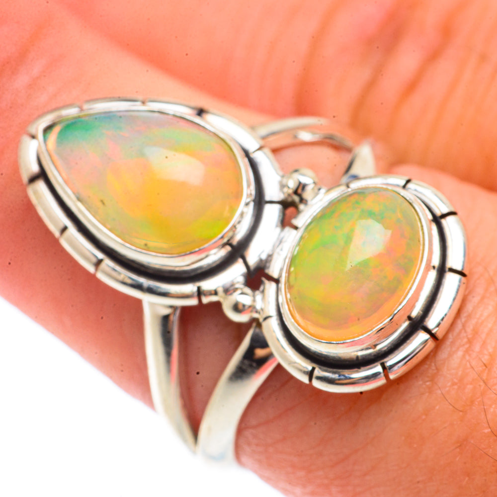 Ethiopian Opal Rings handcrafted by Anasilvercos - RING66209