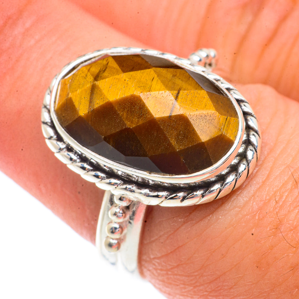 Tiger Eye Rings handcrafted by Anasilvercos - RING66220